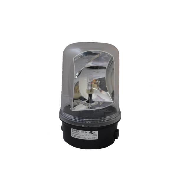 B400RTH012.7 E2S  Rotating Beacon B400RTH  12vDC 7:CLEAR 35w Halogen G6.35/GY6.35 IP65